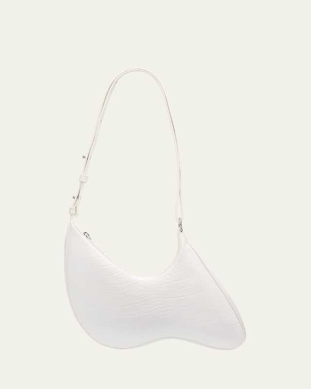 Thing 2 Croc-Embossed Shoulder Bag